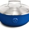 Saveur Selects Hapjespan Voyage - Classic Blue - ø 25 Cm / 3.3 Liter - Geëmailleerde Anti-aanbaklaag 2 Saveur Selects Hapjespan Voyage - Classic Blue - ø 25 Cm / 3.3 Liter - Geëmailleerde Anti-aanbaklaag -Le Creuset Winkel 1 1 12