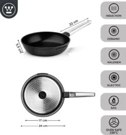 Westinghouse Koekenpannenset Performance - ø 24 En 28 Cm - Zwart - Inductie En Alle Andere Warmtebronnen -Le Creuset Winkel 1120x1200 13