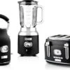 Westinghouse Retro Waterkoker + Broodrooster 4 Sleuven + Blender - Zwart -Le Creuset Winkel 1200x793