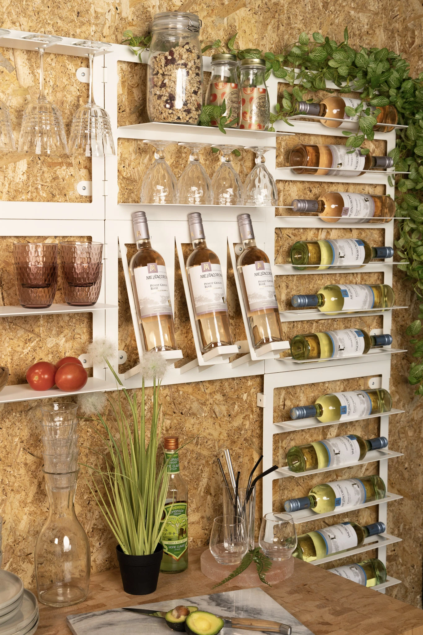 Blackwell Wijnrek - Voor 6 Flessen - Wit 4 Blackwell Wijnrek - Voor 6 Flessen - Wit - Afbeelding 2