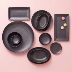 Maxwell & Williams Serveerschaal Caviar Zwart 25 X 16 Cm -Le Creuset Winkel 3771382 92288 maxwellenwilliams caviar black bord rechthoek 275x16 cm 20 7