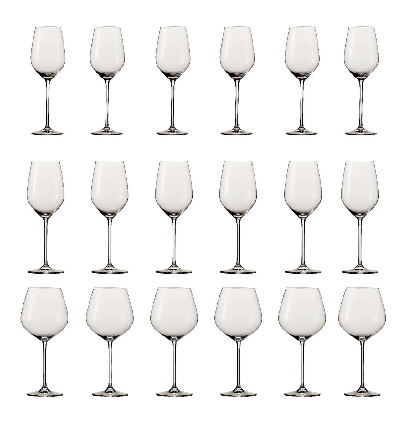 Schott Zwiesel Wijnglazen Fortissimo - Set 18 Delig - Witte En Rode Wijnglazen & Gin Tonic Glazen 9 Schott Zwiesel Wijnglazen Fortissimo - Set 18 Delig - Witte En Rode Wijnglazen & Gin Tonic Glazen - Afbeelding 7