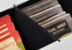 Sakura Tea Theedoos - Wit - 6-vaks - Met Fluweel - 43 X 9 Cm -Le Creuset Winkel 5 detail 6 lang wit 1