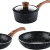 Westinghouse Pannenset Marble Wood (Koekenpan ø 28 En 30 Cm + Steelpan ø 18 Cm) - Inductie En Alle Andere Warmtebronnen -Le Creuset Winkel 550x296