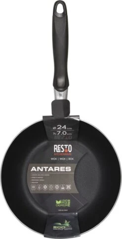 Resto Kitchenware Wokpannenset Antares ø 24 + 26 + 28 Cm - Inductie En Alle Andere Warmtebronnen -Le Creuset Winkel 614x1200