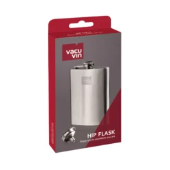 Vacu Vin Heupfles - Met Trechter - RVS - Zilver - 240 Ml -Le Creuset Winkel 78633606 Hip Flask Stainless Steel 1