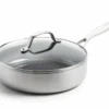 GreenPan Hapjespan Met Deksel - Geneva - RVS - ø 24 Cm / 2.6 Liter - Keramische Anti-aanbaklaag -Le Creuset Winkel Afbeeldingen CL 2022 06 16T143606.146