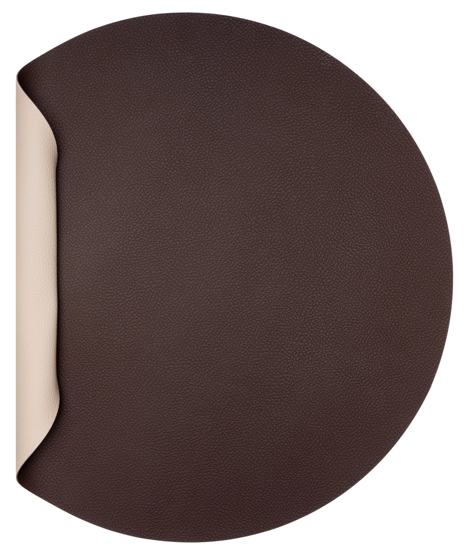 Jay Hill Placemat - Vegan Leer - Bruin / Zand - Dubbelzijdig - ø 38 Cm 10 Jay Hill Placemat - Vegan Leer - Bruin / Zand - Dubbelzijdig - ø 38 Cm - Afbeelding 8