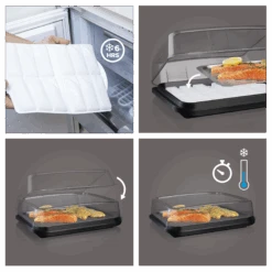 Vacu Vin Koelhoudplaat Active Cool Plate - Zwart 8 Vacu Vin Koelhoudplaat Active Cool Plate - Zwart -Le Creuset Winkel CoolPlate Instructions 2