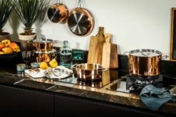 DUCQ Steelpan Met Deksel - Koper - ø 16 Cm / 1.5 Liter -Le Creuset Winkel DUCQ 037