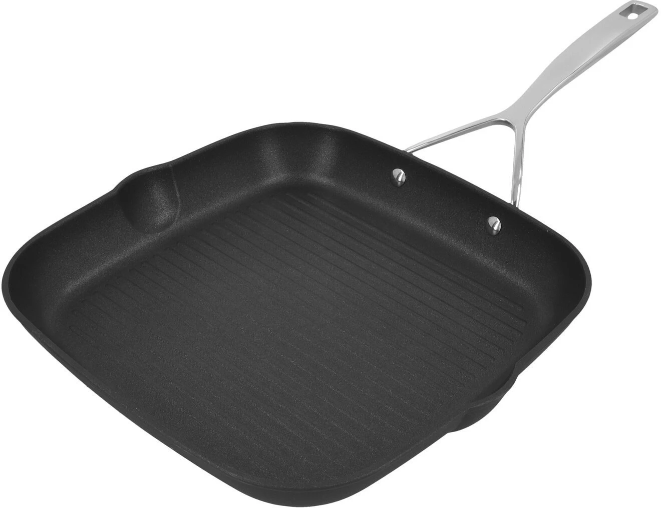 Demeyere Grillpan Alu Pro 5 - Duraslide Titanium 28 X 28 Cm - Standaard Anti-aanbaklaag 4 Demeyere Grillpan Alu Pro 5 - Duraslide Titanium 28 X 28 Cm - Standaard Anti-aanbaklaag - Afbeelding 2