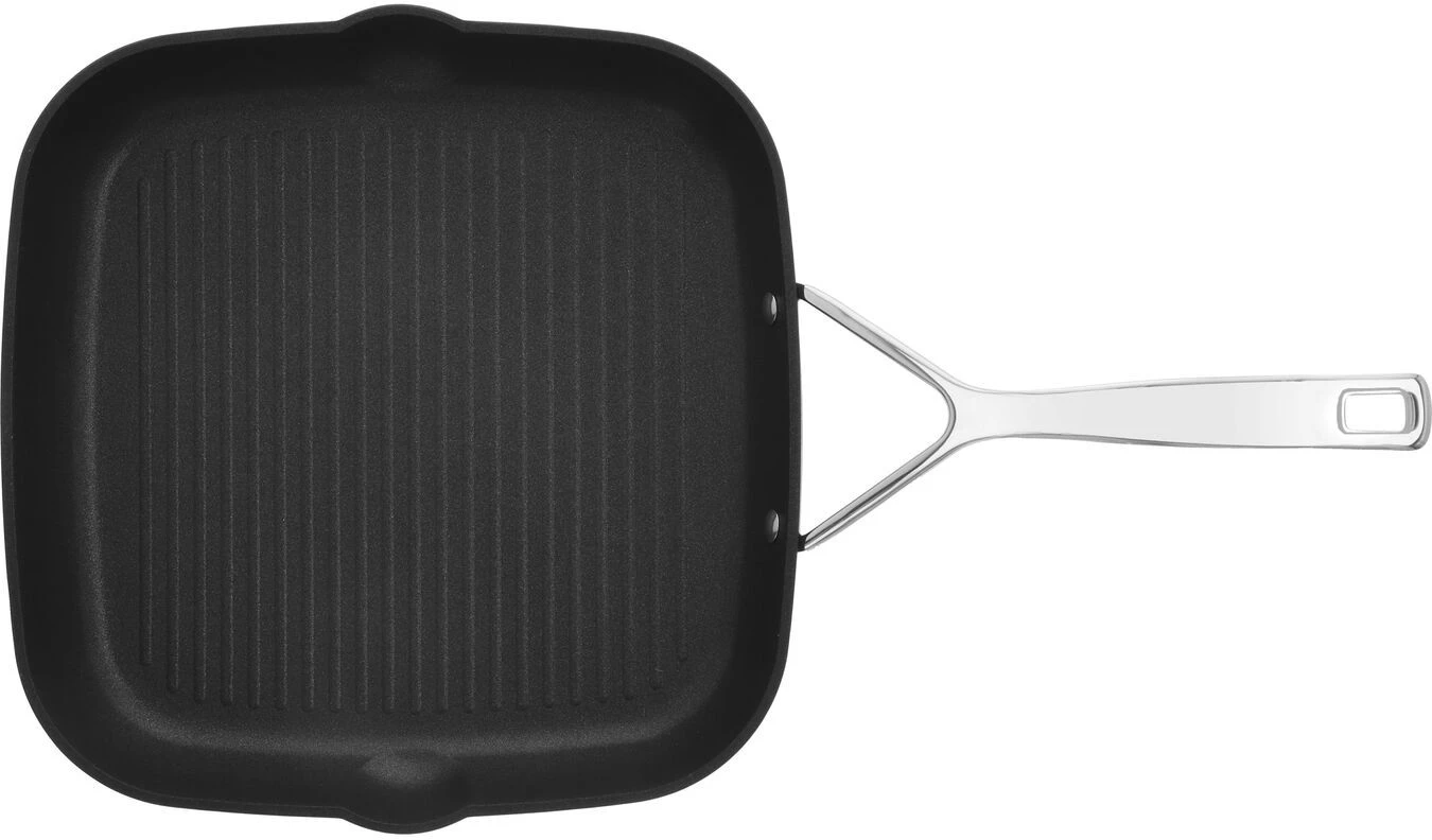 Demeyere Grillpan Alu Pro 5 - Duraslide Titanium 28 X 28 Cm - Standaard Anti-aanbaklaag 5 Demeyere Grillpan Alu Pro 5 - Duraslide Titanium 28 X 28 Cm - Standaard Anti-aanbaklaag - Afbeelding 3