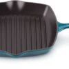 Le Creuset Grillpan Signature - Deap Teal - 26 X 26 Cm - Geëmailleerde Anti-aanbaklaag 1 Le Creuset Grillpan Signature - Deap Teal - 26 X 26 Cm - Geëmailleerde Anti-aanbaklaag -Le Creuset Winkel LC 20190927 HL PS FS 20183266420422 002
