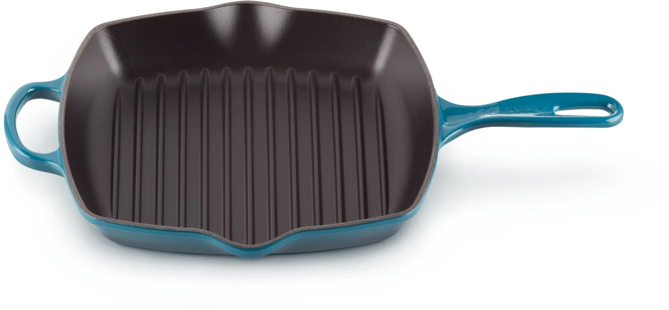 Le Creuset Grillpan Signature - Deap Teal - 26 X 26 Cm - Geëmailleerde Anti-aanbaklaag 3 Le Creuset Grillpan Signature - Deap Teal - 26 X 26 Cm - Geëmailleerde Anti-aanbaklaag