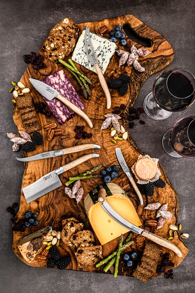 Laguiole Style De Vie Kaasmessen / Kaasmessenset Luxury Line Eikenhout Stonewash - 3 Stuks 8 Laguiole Style De Vie Kaasmessen / Kaasmessenset Luxury Line Eikenhout Stonewash - 3 Stuks - Afbeelding 6