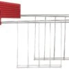 Alessi Tostiklemmen Voor Broodrooster Plissé - Rood - Michele De Lucchi - MDL08RA R -Le Creuset Winkel MDL08 RACK R A4 3500pxl