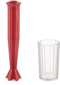 Alessi Staafmixer Plissé - 2 Standen - Rood - Michele De Lucchi - MDL10 R