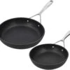 Demeyere Koekenpannen Alu Plus 3 - Duraslide - ø 24 + 28 Cm - Standaard Anti-aanbaklaag -Le Creuset Winkel SET27604 DM Alu Plus 3 DUR set 20 24cm 2