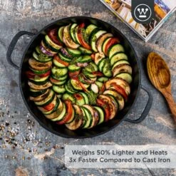 Westinghouse Hapjespan Performance - Blissful Black - ø 32 Cm / 5.8 Liter - Standaard Anti-aanbaklaag -Le Creuset Winkel WCCC0095L28BK 2 1