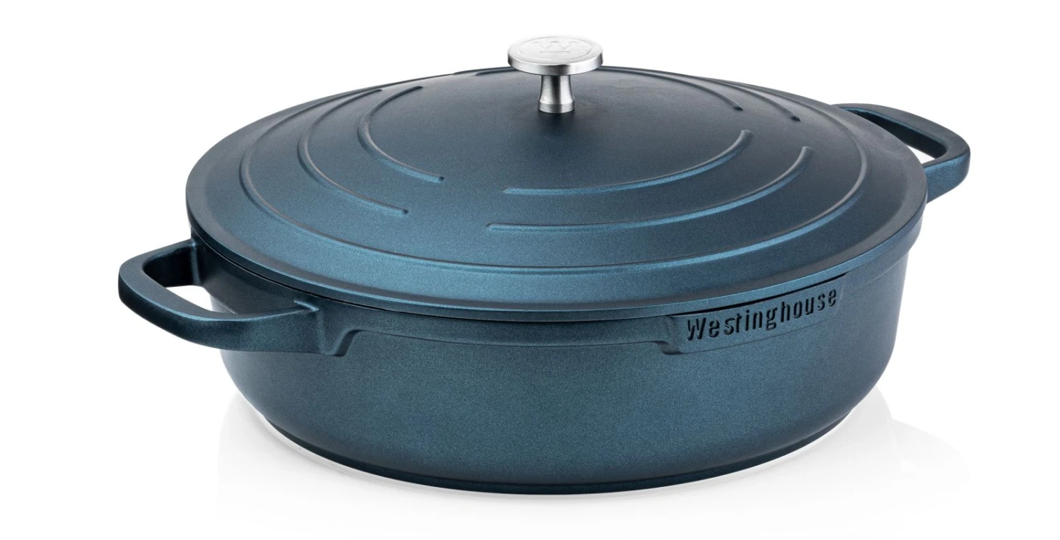 Westinghouse Hapjespan Performance - Bravery Blue - ø 32 Cm / 5.8 Liter - Standaard Anti-aanbaklaag 3 Westinghouse Hapjespan Performance - Bravery Blue - ø 32 Cm / 5.8 Liter - Standaard Anti-aanbaklaag