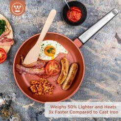 Westinghouse Koekenpan Performance - Rebel Red - ø 24 Cm - Standaard Anti-aanbaklaag -Le Creuset Winkel WCFP0095024OR 2