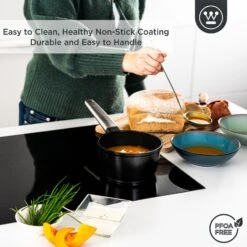 Westinghouse Steelpan Performance - Blissful Black - ø 18 Cm / 1.9 Liter -Le Creuset Winkel WCSP0095N18BK 4