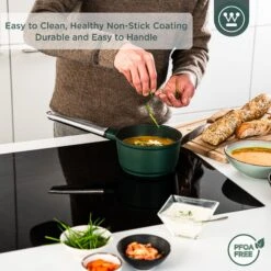 Westinghouse Steelpan Performance - Gracious Green - ø 18 Cm / 1.9 Liter -Le Creuset Winkel WCSP0095N18SG 4