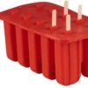 Sareva IJsjesmaker - 10 Ijsjes - Rood - Siliconen - Easy Release - Herbruikbaar -Le Creuset Winkel ijsjesmaker sareva 1