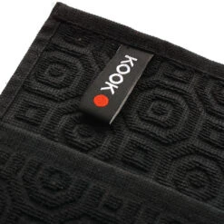 KOOK Keukenhanddoek Inka Zwart 50 X 50 Cm -Le Creuset Winkel keukendoekzwart3