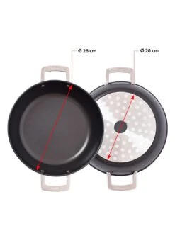 Valira Hapjespan Aire Mediterranean ø 28 Cm - Standaard Anti-aanbaklaag 9 Valira Hapjespan Aire Mediterranean ø 28 Cm - Standaard Anti-aanbaklaag -Le Creuset Winkel non stick mediterranean casserole aire induction 1