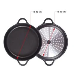 Valira Braadpan Met Deksel Aire - ø 32 Cm / 8.8 Liter -Le Creuset Winkel non stick short casserole induction 2 1
