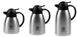 Sareva Thermoskan - RVS - Zwart - 1 Liter -Le Creuset Winkel set 2 1